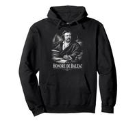 Escritor literario Honore De Balzac Reading Sudadera con Capucha