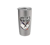 Escritores Patrimonio Escritura Literaria Escritor de la comunidad Storytell Vaso térmico de acero inoxidable de doble pared