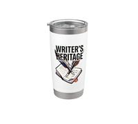Escritores Patrimonio Escritura Literaria Escritor de la comunidad Storytell Vaso térmico de acero inoxidable de doble pared