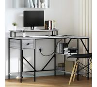 Escritorio 120 x 79 x 86.5 cm Madera contrachapada, Escritorio moderno, mesa rectangular, minimalista para trabajar, ergonómico y para