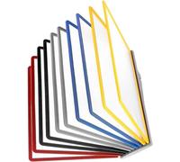 Escritorio, 20 bolsillos expositores de doble cara, tamaño carta, estante for catálogos duradero, for oficina, taller y almacenamiento de documentos A4