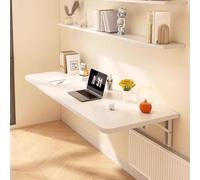 escritorio abatible, Banco de trabajo plegable montado en la pared con soportes for estantes, mesa plegable for cocina, barra de desayuno, escritorio for ordenador portátil con hojas abatibles(L60xW40