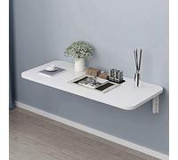 escritorio abatible, Escritorio plegable de pared for espacios pequeños, mesa de comedor de cocina o dormitorio, escritorio for ordenador, diseño moderno, fácil de instalar, 60 × 40 cm, que ahorra esp