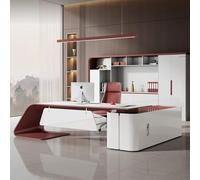 Escritorio administrativo para computadora de 70,9"/78,74",un escritorio moderno,simple y lujoso en forma de L para jefe,gerente y presidente,que se utiliza en la sala de estar,el estudio y la oficina