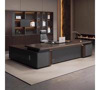 Escritorio administrativo para computadora de 70,9"/78,74", un moderno, simple y lujoso escritorio en forma de L para jefe, gerente y presidente, utilizado en la sala de estar,el estudio y la oficina