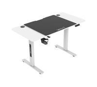 Escritorio ajustable en altura stryn con ruedas 72-117 x 120 x 60 cm - blanco [pro.tec]