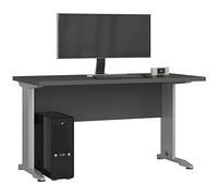 Escritorio AKORD BM135 Grafito Gris 135 cm frente en color Grafito Gris 135x60x76 cm