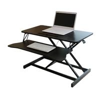 Escritorio Altura regulable Convertidor Mesa Ajustable Trabajar Sentado Pie,Estructura Metálica para Portátil Monitor Black