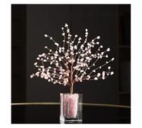 Escritorio Árbol de la vida cristal, árbol Feng Shui, piedra, dinero, bonsái, piedras preciosas for buena suerte for decoración mesa oficina en el hogar Decoración(Pink)