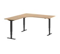 Escritorio Atlanta, de altura regulable eléctricamente en forma de L