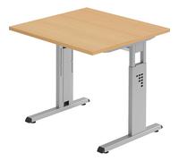 Escritorio con armazón de patas en C altura regulable entre 680 - 760 mm, profundidad 800 mm