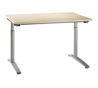 Escritorio con armazón de patas en C de altura regulable entre 650 y 850 mm