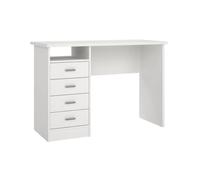 Escritorio Segre White Mesa de Estudio con 4 Cajones en Color Blanco 111 x 49 x76 cm