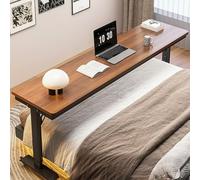 Escritorio de cama con ruedas de altura ajustable - Mesa móvil para computadora portátil, uso hospitalario, estación de trabajo de dormitorio - Escritorio portátil sobre la cama para una fácil