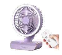 Escritorio De Circulación De Aire - Dispositivo De Pared De Control Remoto Clima Interior De Refrigeración | 5 Velocidades Ajustables, Iluminación LED, Trabajo Ruidoso