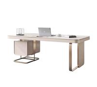 Escritorio de computadora Escritorio de pizarra de lujo ligero Inicio Apartamento pequeño Computadora moderna simple para consulta de belleza médica Mesa de juego(140 * 70 * 75cm)