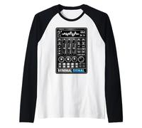 Escritorio de Control de señal mínima Camiseta Manga Raglan