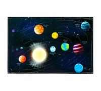 Escritorio de escritorio colorido con mapa espacial, gran superficie lisa, protector de mesa antideslizante, impermeable portátil de larga duración | Divertido o