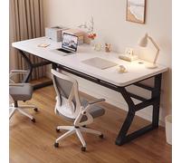 Escritorio de juegos resistente para oficina en casa, resistente capacidad de carga de 150 kg, escritorio grueso para una mayor estabilidad, ideal para juegos y configuración de trabajo