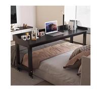 Escritorio de Lata, Mesa de Lata con Ruedas, Capa de Cama, Escritorio de Cama móvil de tamaño Queen, Carro de Laptop de estación de Trabajo de pie con deflectación, por Encima de la Cama con Pierna