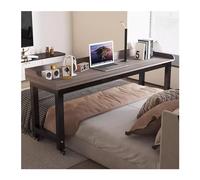 Escritorio de Lata, Mesa de Lata con Ruedas, Capa de Cama, Escritorio de Cama móvil de tamaño Queen, Carro de Laptop de estación de Trabajo de pie con deflectación, por Encima de la Cama con Pierna