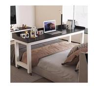 Escritorio de Lata, Mesa de Lata con Ruedas, sobre mesita de Cama, Escritorio de Cama móvil de tamaño Queen, Carro de Laptop de pie de Trabajo de pie con Deflector, por Encima de la Cama con Pierna