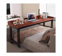 Escritorio de lecho, Mesa de Lata con Ruedas, Capa de Cama, Escritorio de Cama móvil de tamaño Queen, Carro de Laptop de estación de Trabajo de pie con deflectación, por Encima de la Cama con Pierna