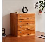 Escritorio de madera con cajones con cerradura, solución de almacenamiento de varios niveles para suministros de oficina 1/2/3/4 estantes, elegante gabinete de escritorio con cajones