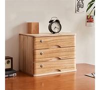 Escritorio de madera maciza con cerradura, armario con múltiples cajones y soporte para monitor para suministros de oficina y almacenamiento de documentos, diseño para una nización eficiente del