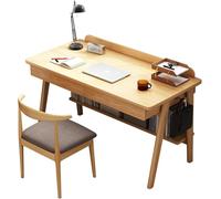 Escritorio De Madera Sólida, Escritorio Moderno De Madera Natural, Escritorio De Oficina Con Cajones, Escritorio De Madera, Escritorios De Madera, Escritorio De Roble, Escritorio D(Size:120cm,Color:b)