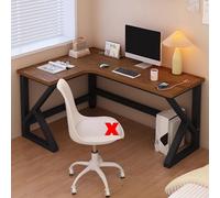 Escritorio de oficina en forma de L, estación de trabajo para computadora para el hogar y la oficina, mesa de estudio moderna, 63 x 47 x 29.5 pulgadas, muebles espaciosos y elegantes para espacio de