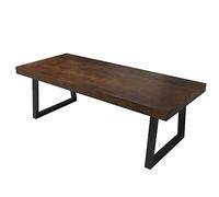 Escritorio de Oficina Escritorio nórdico de Madera Maciza para Ordenador de Oficina, Mesa de Madera de Pino de 5 cm de Grosor con Patas de Metal de Hierro Forjado, Escritorio de Oficina en casa, Mesa