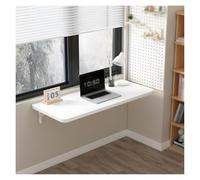 Escritorio de pared plegable compacto para oficina en casa, comedor, balcón, dormitorio, baño, cocina, diseño que ahorra espacio (blanco, 80 x 40 cm)