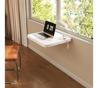 Escritorio de pared plegable, mesa plegable que ahorra espacio para la oficina en casa, cocina y sala de estar, diseño compacto versátil para el trabajo y el estudio, perfecto para espacios pequeños y
