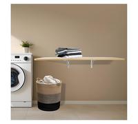 Escritorio de pared plegable que ahorra espacio, mesa de pared para espacios pequeños, ideal para el hogar, oficina, lavandería, garaje y sótano, madera, 40 x 24 cm