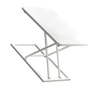 Escritorio de Pie, Escritorio de Oficina con 7 Engranajes la Computadora Portátil Plegable Elevación la Mesa Trabajo Móvil Mesa Trabajo Pie Desk Up Desk para Sit Stand Home (White)