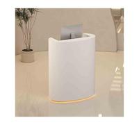 Escritorio de recepción con cajón con cerradura, elegante mueble de mostrador frontal para vestíbulos de oficina, recepciones de hotel, pastelerías