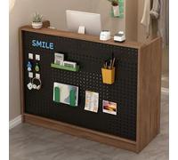 Escritorio de recepción con cajones con cerradura y armario de almacenamiento para oficina, venta al por menor, salón y compra de tienda