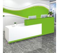 Escritorio de recepción con cajones y taquillas con cerradura, recepción para spa, salón, bufete de abogados, hotel, institución
