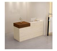 Escritorio de recepción moderno, elegante mesa de oficina para uso comercial, diseño contemporáneo, 100 x 50 cm, ideal para espacios de negocios