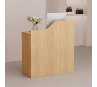Escritorio de recepción, moderno mostrador frontal grande con cajón, mostrador de venta al por menor para oficina, vestíbulo, salón de belleza, clínica, tienda, soporte de anfitriona de secretaria