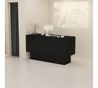 Escritorio de recepción moderno y compacto, elegante mostrador de pie para pequeños espacios minoristas y oficinas, solución funcional de recepción para un registro eficiente de invitados