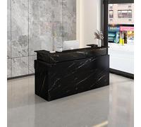 Escritorio de recepción para caja registradora, escritorio de oficina de madera para espacios pequeños, perfecto para oficinas y salones, solución versátil de recepción y salida