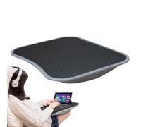 Escritorio de regazo para laptop, bandeja acolchada para escribir, cojín de almohada para escritorio de regazo, sofá de trabajo, panel de patrón de fibra de carbono para el hogar, tamaño de 15.4 x