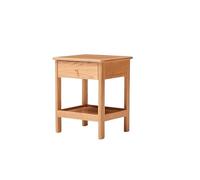 Escritorio de Sofá Mesita de noche de madera maciza de estilo chino, armario de almacenamiento for dormitorio minimalista moderno, armario lateral de almacenamiento de roble nórdico Mesa Pequeña
