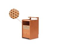 Escritorio de Sofá Mesita de noche de madera totalmente maciza, gabinete de almacenamiento de madera de cerezo nórdico for el hogar, gabinete de almacenamiento for cabecera de cama de lujo ligero mode