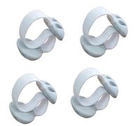 Escritorio de YY hogar Weighted no adhesivo cable clips Organizador de escritorio Set de gestión de Cable de alambre línea Fixer soporte para teléfono cargadores, TV, PC, USB Cables, blanco y negro Set