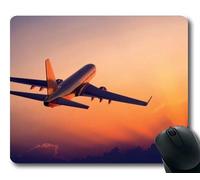 Escritorio del avión, tapete del ratón, arquetipo de Luchador, Alfombrilla de ratón con Bordes cosidos