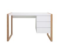 Escritorio diseño 3 cajones blanco mate ARMEL