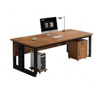 Escritorio ejecutivo grande, escritorio grueso para computadora para oficina y hogar, amplio mueble de estación de trabajo (B, 180 x 80 x 74 cm), diseño moderno, duradero, espacio de trabajo